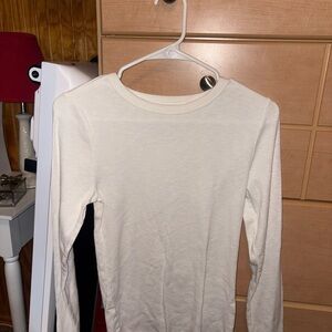 Wild Fable Cream Ribbed Tee